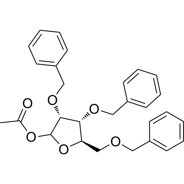 D-Ribofuranose,2,3,5-tris-O-(phenylmethyl)-,1-acetate 58381-23-0